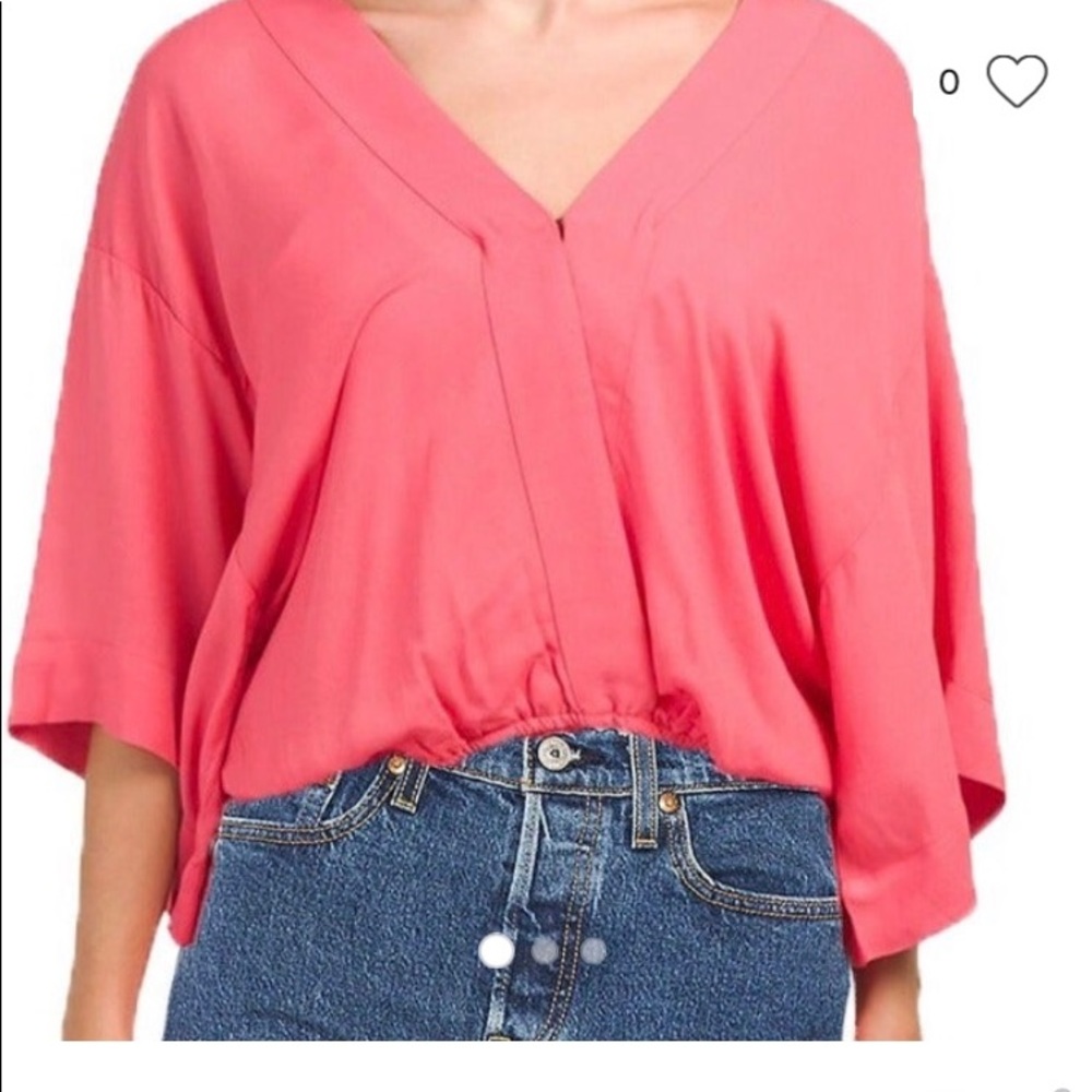 NWT YFB On The Road Top size S in coral